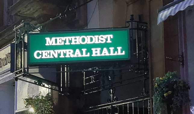 Illuminated Sign: Methodist Central Hall
